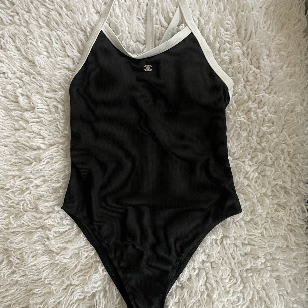 Chanel Black and White Swimsuit